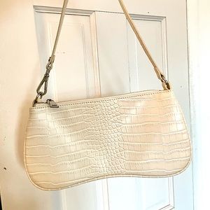 JW Pei Eva Shoulder Bag - Ivory Croc